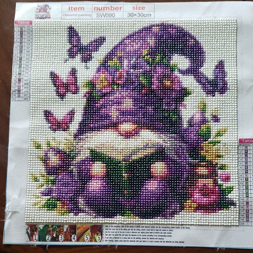 Purple Gnome Diamond Painting Kit